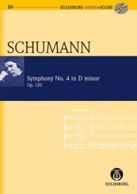 Schumann: Symphony No. 4 D minor Opus 120 (Study Score + CD) published by Eulenburg